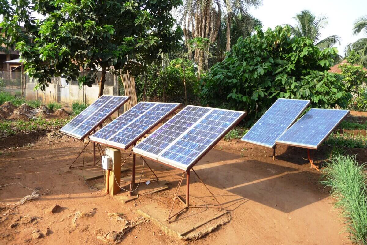 Solar panels in Benin